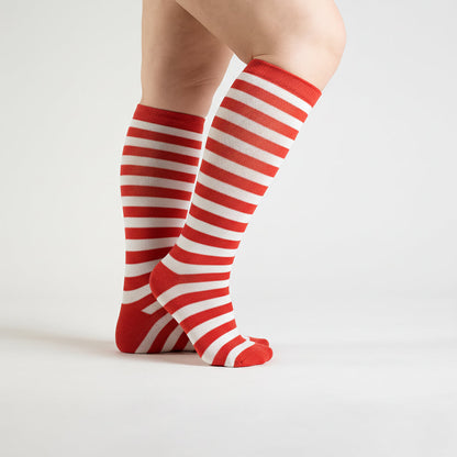 Candy Cane Compression Socks