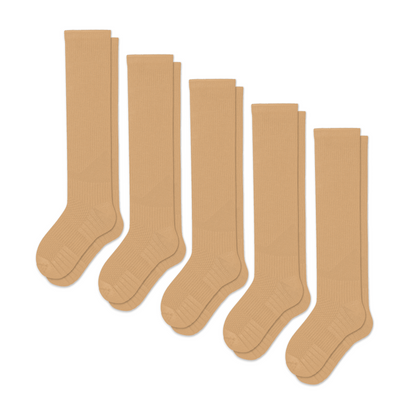 Tan Compression Socks